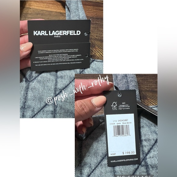 Karl Lagerfeld Paris Amour Tote, NWT - Picture 12 of 13